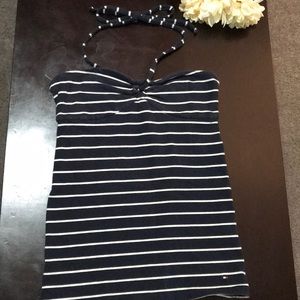 Stripped navy blue Tommy Hilfiger tube top